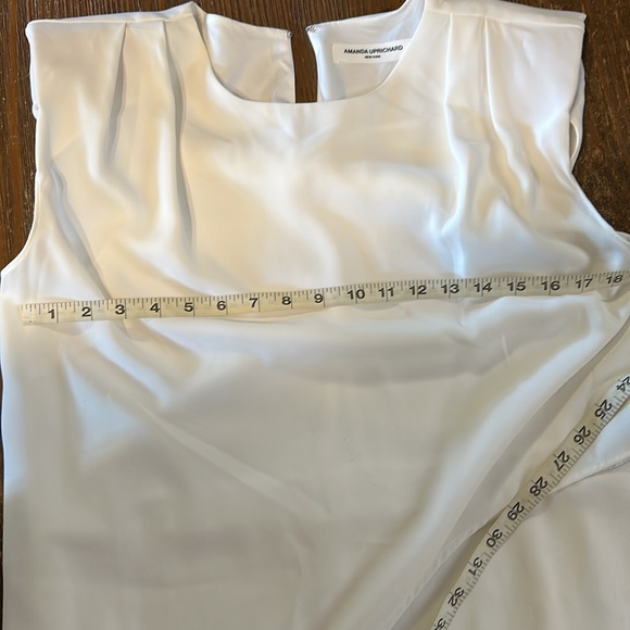 Amanda Uprichard New York Cream fully lined shoulder pads Asymmetrical Large - Picture 8 of 12